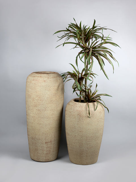Velvet Fiberglass Planter - Rust 🌿