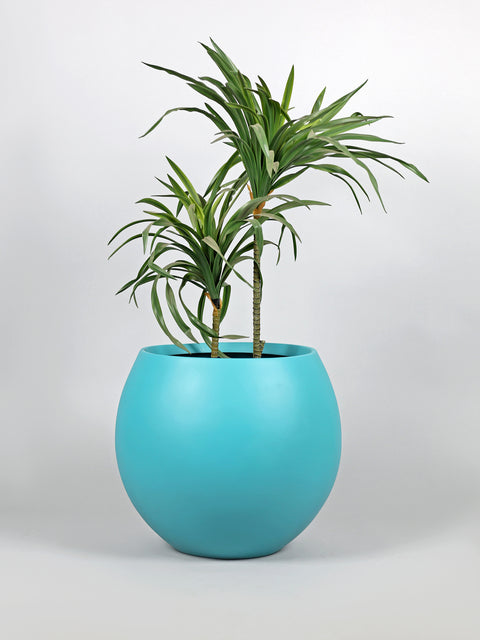 Ball Fiberglass Planter - Mint Turquoise πΏ