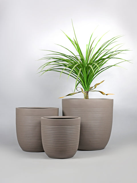 Pota Fiberglass Planter - Grey Beige ๐ฟ