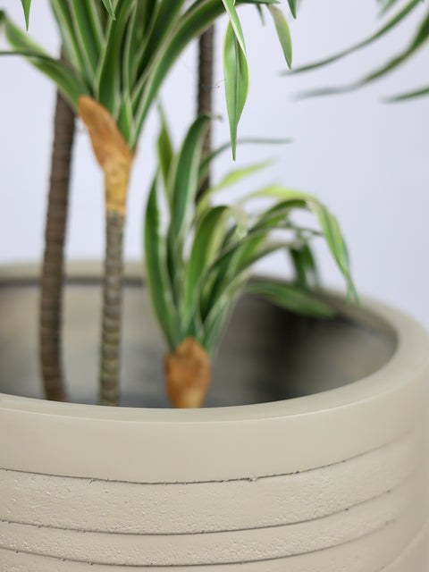Cone Fiberglass Planter - Yellow Grey πΏ