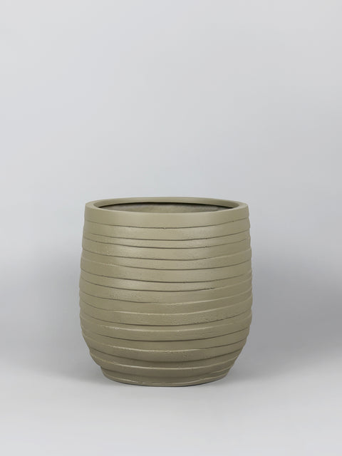 Cone Fiberglass Planter - Yellow Grey πΏ