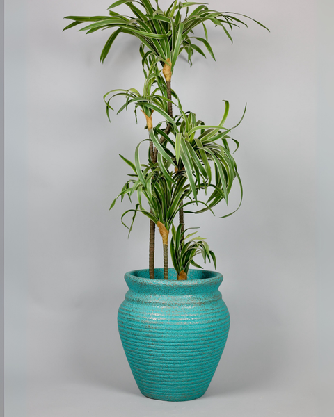 Basil Traditional Fiberglass Planter - Patina πΏ