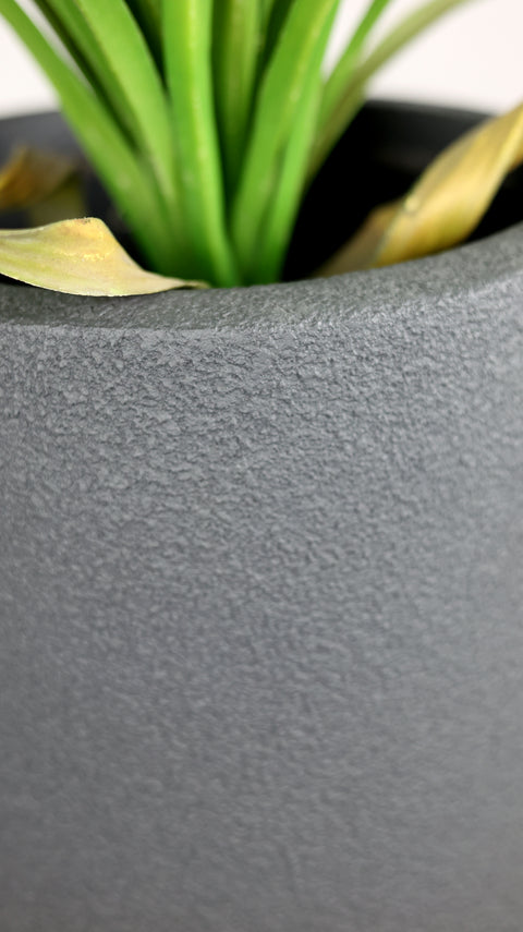 Flax Fiberglass Conical Planter - Grey🌿