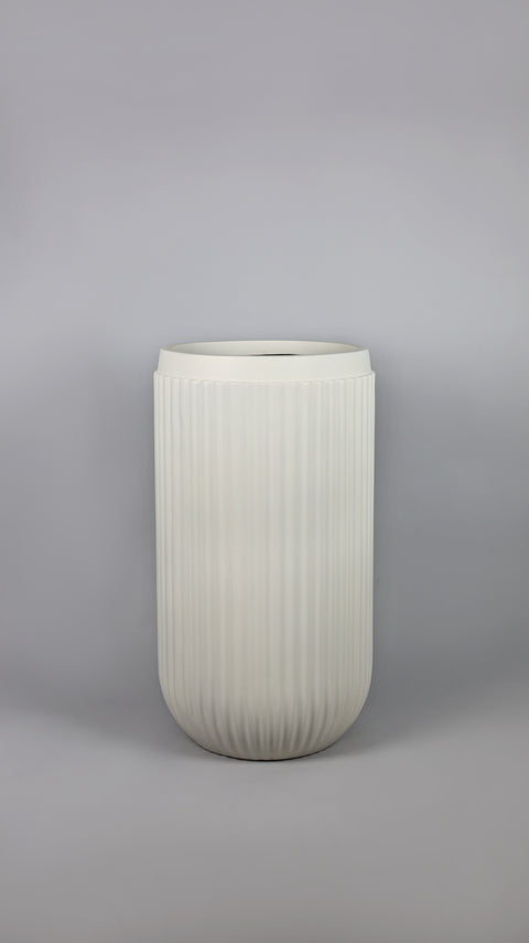 Orchid - A Fiberglass Planter - Oyster White πΏ