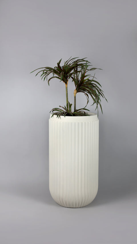 Orchid - A Fiberglass Planter - Oyster White πΏ