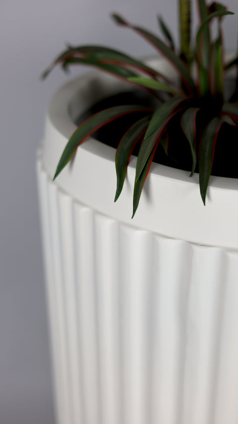 Orchid - A Fiberglass Planter - Oyster White πΏ