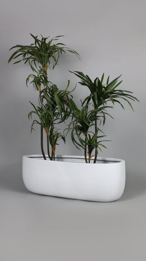 Boat Fiberglass Planter - White πΏ
